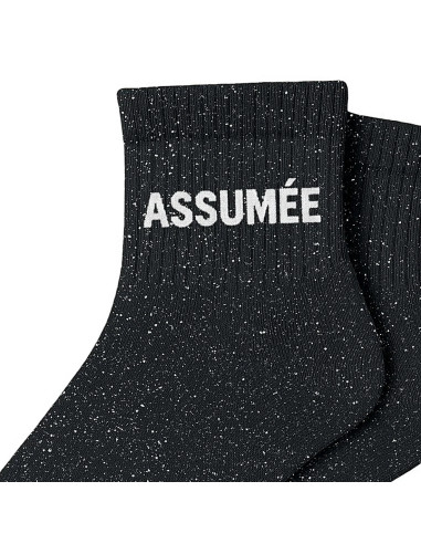 Paillettensocken ASSUMÉE - Lustiges Geschenk