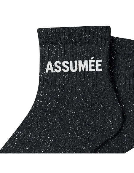 Paillettensocken ASSUMÉE - Lustiges Geschenk
