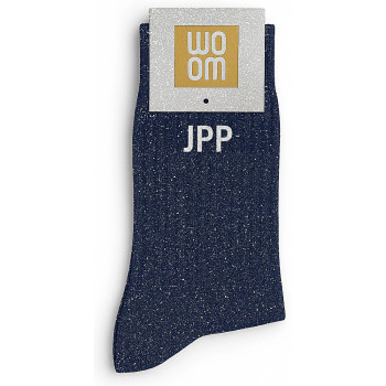 Chaussettes à paillettes JPP bleu marine | BelleFete.ch