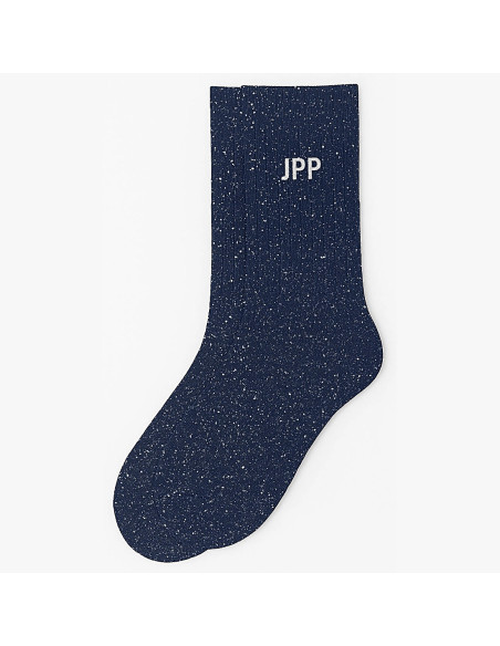Chaussettes à paillettes JPP marine - Cadeau original