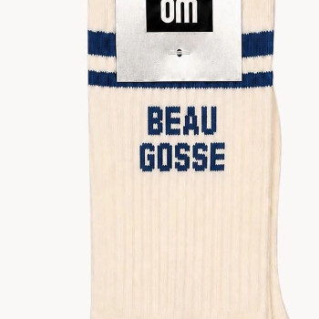 Calzini uomo BEAU GOSSE bianco righe blu | BelleFete.ch