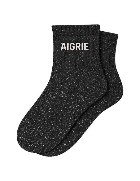 Kurze Paillettensocken AIGRIE schwarz | BelleFete.ch