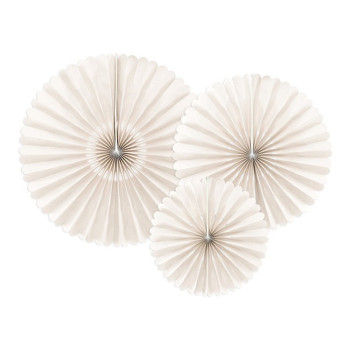 Décorations d'éventails en Beige
