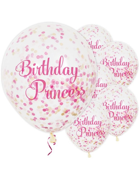 Palloncini di compleanno a coriandoli Principessa - Bellefete.ch - Svizzera - Decorazione di compleanno Principessa Palloncini di compleanno a coriandoli Principessa - Bellefete.ch - Svizzera - Decorazione di compleanno Principessa