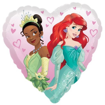 Ballon en forme de coeur Princesses - Bellefete.ch - Suisse - Déco d'anniversaire Princesse 2