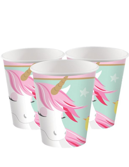 Bicchieri compleanno unicorno - Bellefete.ch - Svizzera - Decorazioni di compleanno Unicorno