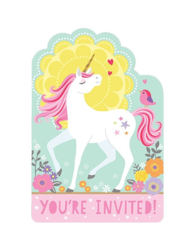 Invitations Licorne Anniversaire