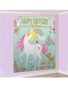 Decorazione da parete per compleanno di unicorno