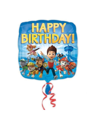 Ballon aluminium pat patrouille anniversaire