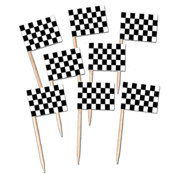 Picchi con bandiere da corsa "Cars" - Bellefete.ch - Svizzera - Decorazione di compleanno Cars