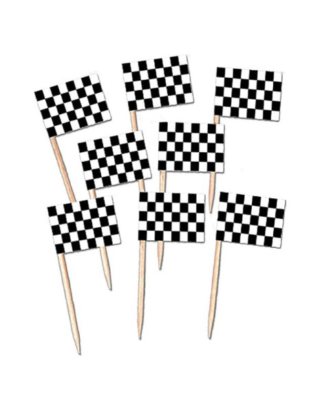 Picchi con bandiere da corsa "Cars" - Bellefete.ch - Svizzera - Decorazione di compleanno Cars