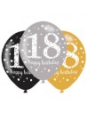 Latexballons zum 18. Geburtstag