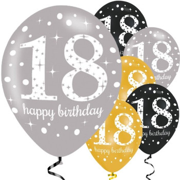 Palloncini 18 Anni "Buon Compleanno" - Bellefete.ch - Svizzera - Decorazioni di compleanno 18 anni