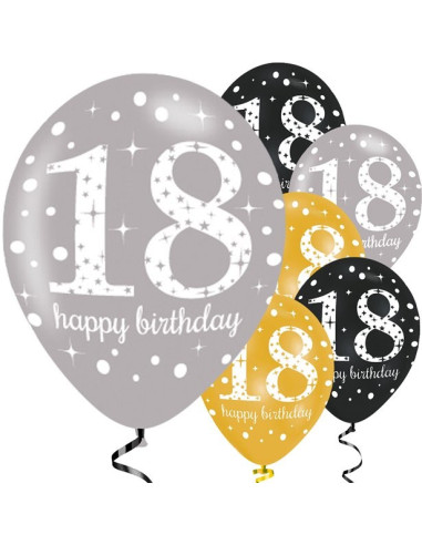 Luftballons 18 Jahre "Happy Birthday" - Bellefete.ch - Schweiz - Geburtstagsdekorationen 18 Jahre