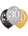 Luftballons zum 30. Geburtstag