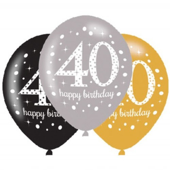 Ballons 40 Ans "Joyeux Anniversaire" - Bellefete.ch - Suisse - Décorations d'anniversaire 40 ans 2