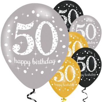 Palloncini di compleanno 50 anni - Bellefete.ch - Svizzera - Decorazione di compleanno 50 anni