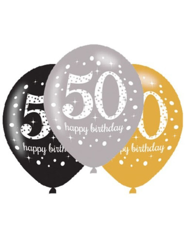 Luftballons zum 50. Geburtstag