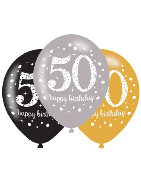 Luftballons zum 50. Geburtstag