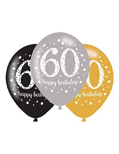 Luftballons zum 60. Geburtstag
