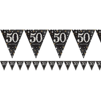 Guirlande 50 Ans "Joyeux Anniversaire" - Bellefete.ch - Suisse - Déco de fête 50 ans