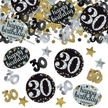 Konfetti 30 Jahre "Alles Gute zum Geburtstag" - Bellefete.ch - Schweiz - Partydekoration 30 Jahre
