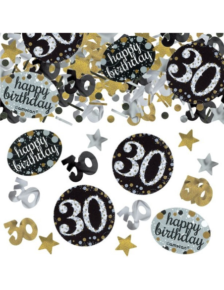 Confettis 30 Ans "Joyeux Anniversaire" - Bellefete.ch - Suisse - Déco de fête 30 ans