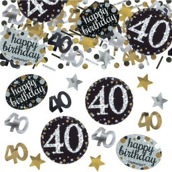 Confettis 40 ans anniversaire déco de table 40 eme anniversaire