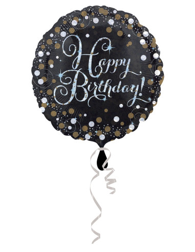 Ballon joyeux anniversaire chic en Suisse