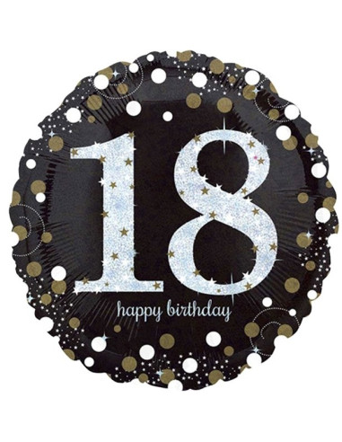 Ballon 18 Ans "Joyeux Anniversaire" - Bellefete.ch - Suisse - Déco de fête 18 ans