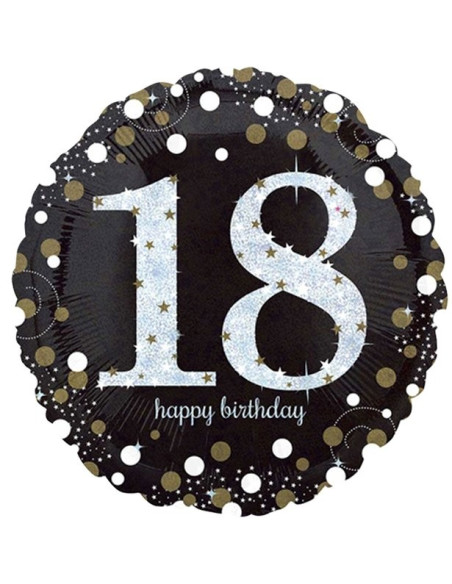 Ballon 18 Ans "Joyeux Anniversaire" - Bellefete.ch - Suisse - Déco de fête 18 ans