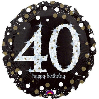 Ballon 40 Ans "Joyeux Anniversaire" - Bellefete.ch - Suisse - Déco de fête 40 ans