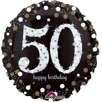 Palloncino 50 Anni "Buon Compleanno" - Bellefete.ch - Svizzera - Decorazione di festa 50 anni