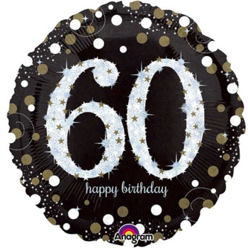 Palloncino di compleanno 60 anni - Decorazione della sala 60 anni - Bellefete.ch - Svizzera - Decorazioni di compleanno 60 anni