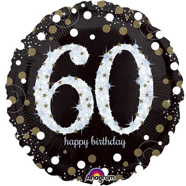 Luftballons zum 60. Geburtstag. Raumdekoration zum 60. Geburtstag