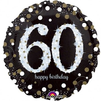 Ballons anniversaire 60 ans déco de salle 60 ans