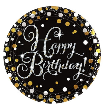 Assiettes d'anniversaire « Happy Birthday » - Bellefete.ch - Suisse - Déco de fête