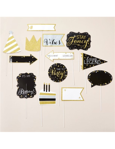 Accessori fotografici di compleanno personalizzabili – festa e ricordi | BelleFete.ch