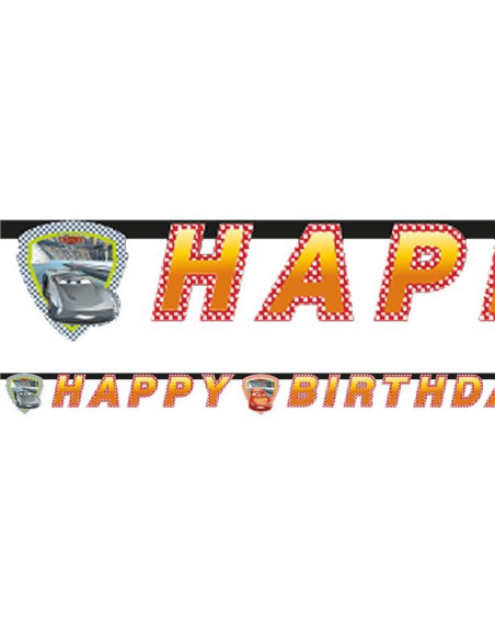 Ghirlanda di compleanno Cars - Bellefete.ch - Svizzera - Decorazioni per feste Cars