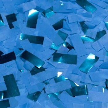 Confettis bleu pour baby shower surprise
