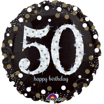 Ballons anniversaire 50 ans aluminium