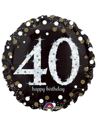 Ballons anniversaire 40 ans aluminium