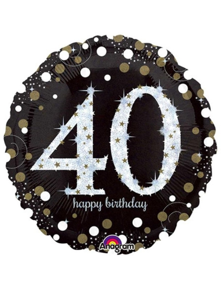 Palloncini in alluminio per 40° compleanno