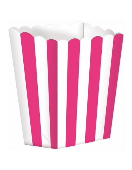 Dunkelrosa-Fuchsia-Popcorn-Box