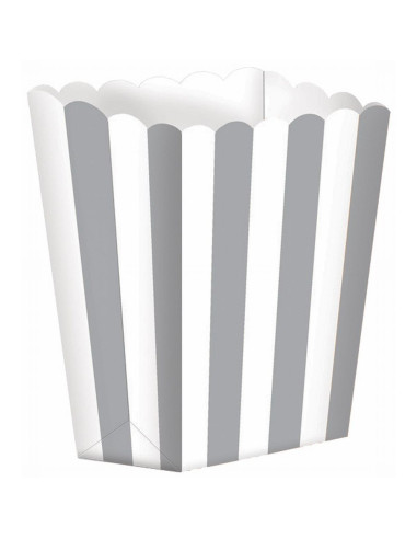 Scatola per popcorn grigio argento