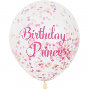 Palloncini di compleanno a coriandoli Principessa - Bellefete.ch - Svizzera - Decorazione di compleanno Principessa 2
