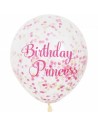 Ballon à confettis anniversaire princesse