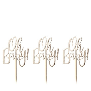 Picche per torte "Oh Baby" - Decorazioni Baby Shower - Bellefete.ch - Svizzera 2