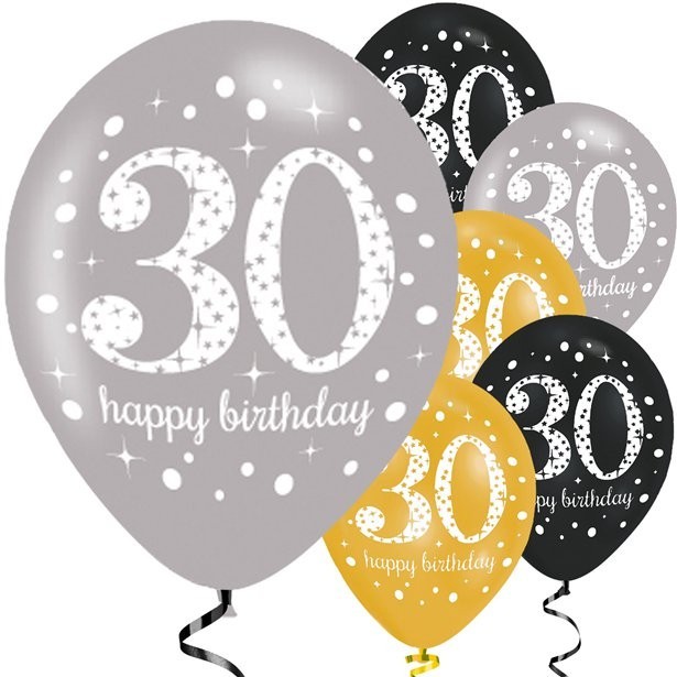 Palloncini “Buon Compleanno” 30 Anni
