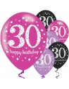 Palloncini 30° compleanno rosa